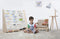 O'Liv Kinderboekenrek - Kinderboekenkast - Massief Hout + Katoen - W90 x D35 x H85 cm