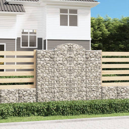 vidaXL - Schanskorven - 8 - st - gewelfd - 200x30x180/200 - cm - ijzer