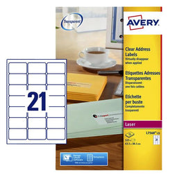 Avery - Etiket avery l7560-25 63.5x38.1mm tr 525 stuks