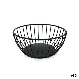 Broodmand My Bar Zwart Metaal Rond (12 Stuks)