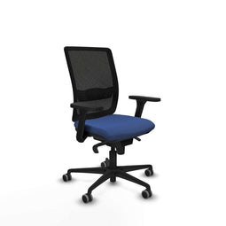 Piqueras y Crespo 3D036G0 - Bureaustoel - Verstelbare hoogte met armleuning - Marineblauw