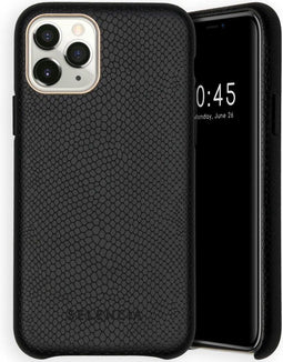 Selencia Hoesje Geschikt voor iPhone 11 Pro Hoesje - Selencia Gaia Slang Backcover - Zwart