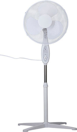Lifetime Air Statiefventilator 40W - Hoogte Verstelbaar 100-120 cm - 3 Snelheden - Wit