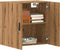 vidaXL - Wandkast - 60x31x60 - cm - bewerkt - hout - artisanaal - eikenkleurig
