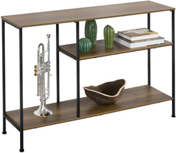 SoBuy FSB35-PF - Console Tafel - 3 Opbergplanken - Industrieel - 120x30x80 cm