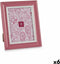 Fotolijsten Kristal Roze Plastic (6 Stuks) (2 x 26 x 21 cm)