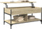 vidaXL - Salontafel - 100x50x50 - cm - bewerkt - hout - en - metaal - sonoma - eiken