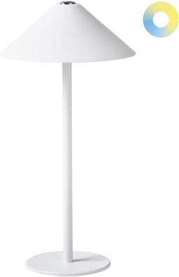 FRANCOLI - Tafellamp - Wit- Aluminium