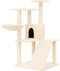 vidaXL - Kattenmeubel - met - sisal - krabpalen - 94 - cm - donkergrijs