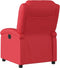 Fauteuil verstelbaar kunstleer rood