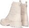 Guess Razieli - Biker boots - Vetersluiting met logo G print - Creme