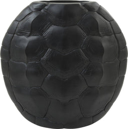 Light & Living - Vaas TURTLE - 40.5x11x40cm - Zwart