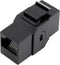 TRU COMPONENTS 93013c1176 RJ45 dubbele koppeling 1425900 Adapter, recht Zwart 1 stuk(s)