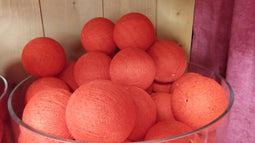 5 stuks Cotton Ball Felrood