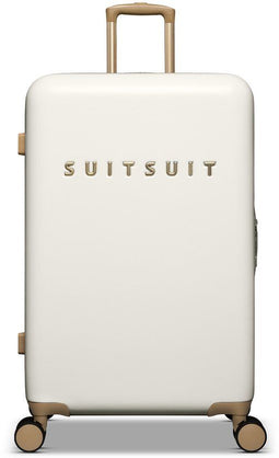 SUITSUIT Fusion - Reiskoffer 66x43x24 - Lichtgewicht - TSA cijferslot - Wit