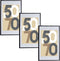 Houten fotolijst - zwart - 60 x 90 cm - fotolijstje - met passe-partout - decoratie