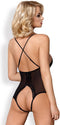 Obsessive Open kruis body - Erotische Body - Maat S/M - Zwart