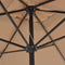 vidaXL - Parasol - met - metalen - paal - 300x200 - cm - taupe