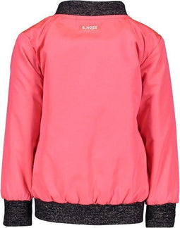 B. Nosy Baby Meisjes Jas - Bomberjack - Maat 80 - Polyester - Coated - Reversible - Effen