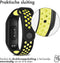 iMoshion Bandje Geschikt voor Xiaomi Mi Band 3 / 4 / Lime - iMoshion Siliconen sport band met inkliksysteem ronde drukknoop - Zwart