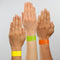 Sigel evenementenbandjes - super soft - 255x25mm - neon geel - 120 stuks - SI-EB213