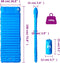 vidaXL - Kampeermatras - met - kussen - zelfopblazend - 1-persoons - blauw