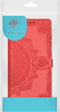 iMoshion Hoesje Geschikt voor Samsung Galaxy S21 Hoesje Met Pasjeshouder - iMoshion Mandala Bookcase - Rood