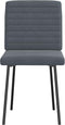 vidaXL - Eetkamerstoelen - 2 - st - fluweel - donkergrijs