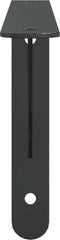 vidaXL - Plankdragers - 4 - st - 30x2,5x15,5 - cm - roestvrijstaal - zwart
