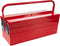 Toolland Gereedschapskist - Metaal - Uitklapbaar 5 vakken - Rood 530 x 200 x 210 mm