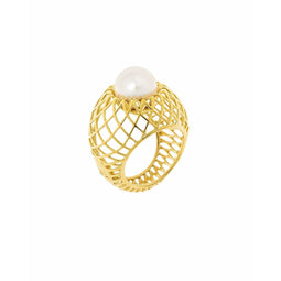 Majorica 17220.01.1.913.010.1 - Ring Dames - Metaal - Multicolor