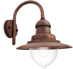 Philips Raindrop - Buitenwandlamp - 1-lichts - Spatwaterdicht IP44 - Brons