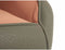 Leunstoel Strepen Zwart Grijs Roze Staal 51 x 92 x 65 cm (2 Stuks)