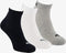 Puma Unisex Quarter Plain Enkelsokken - 3-Pack - Maat 35-38 - Grijs/Wit/Zwart (3 paar)