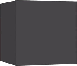vidaXL - Nachtkastje - 30,5x30x30 - cm - bewerkt - hout - grijs