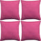 vidaXL - Kussenhoezen - linnen - look - 40 - x - 40 - cm - antraciet - 4 - stuks