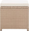 vidaXL - Tuinkrukken - 2 - st - met - kussens - poly - rattan - beige