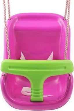 Baby Schommelzitje Luxe Paars/Limoengroen PP touwen
