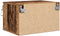 vidaXL - Nachtkastjes - met - LED-verlichting - 2 - stuks - Wandmontage - Oud - Hout