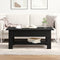 vidaXL - Salontafel - Zwart - Eiken - 102x55x42 - cm - Gelaagd - Hout