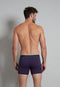 TOM TAILOR Kentucky - 2-pack heren Long Boxer - Effen donkerblauw / paars - Maat L (2 stuks)