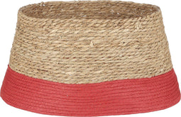 House of Seasons Kerstboomrok - H26 x Ø50 cm - Zeegras - Rood