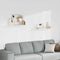 vidaXL - Wandschappen - zwevend - 80x23,5x3,8 cm - MDF - wit (2 stuks)