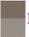vidaXL - Rolgordijn - verduisterend - koffie - 115x175 - cm - stofbreedte - 110,7 - cm