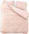 EMSA dekbedovertrek EMSA Teddy Roze 240 x 200/220 cm
