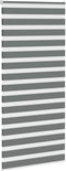vidaXL - Zebra - rolgordijn - 105x230 - cm - stofbreedte - 100,9 - cm - donkergrijs