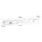 SoBuy FRG43-L-W - Wandplank met 3 lades - Zwevend wandrek - Wit 90x15x10cm