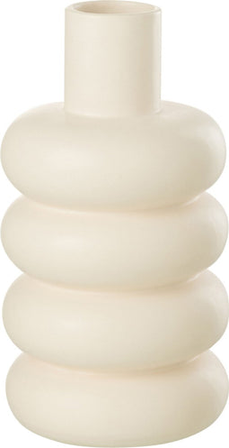 J-Line vaas Boei Dolomiet - keramiek - geel