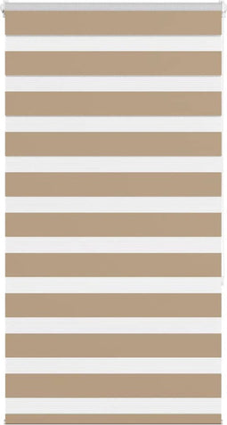 vidaXL - Zebra - Blind - 80x150 - cm - stofbreedte - 75,9 - cm - polyester - zandbruin