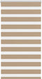 vidaXL - Zebra - Blind - 80x150 - cm - stofbreedte - 75,9 - cm - polyester - zandbruin